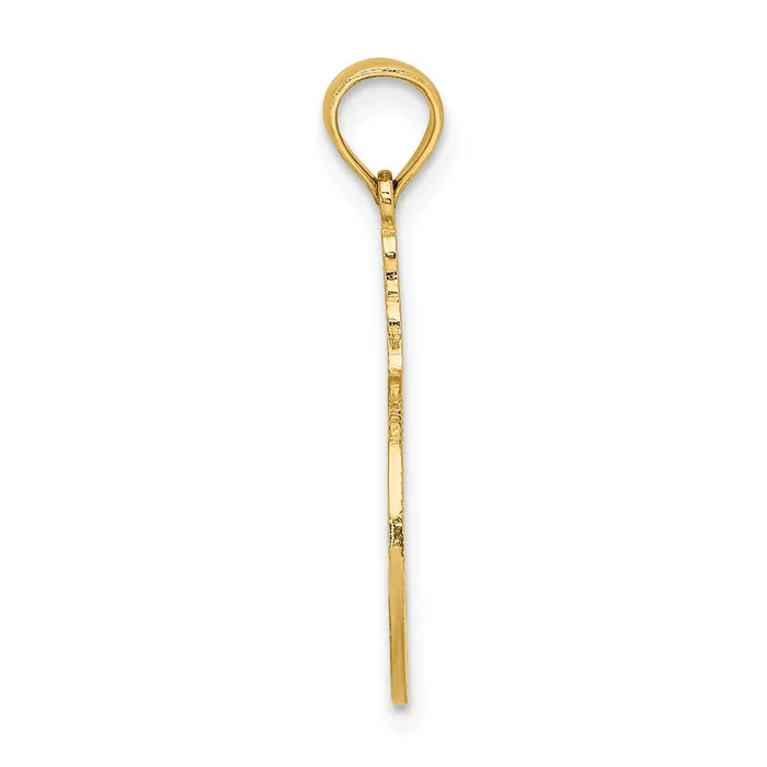 Charm Necklaces 14K Flamingos In Circle Charm TreasureFineJewelers