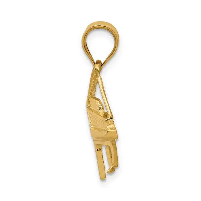 Charm Necklaces TreasureFineJewelers 14k Piano Charm