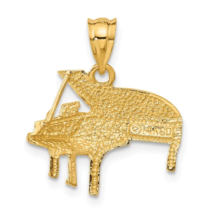 Charm Necklaces TreasureFineJewelers 14k Piano Charm