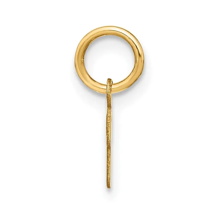 Charm Necklaces TreasureFineJewelers 14k Yellow Gold Upper case Letter R Initial Charm