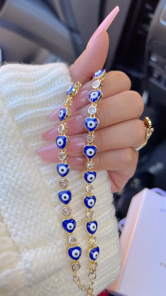 Dark Blue Love Evil Eye Bracelet MP Jewelry Bracelets