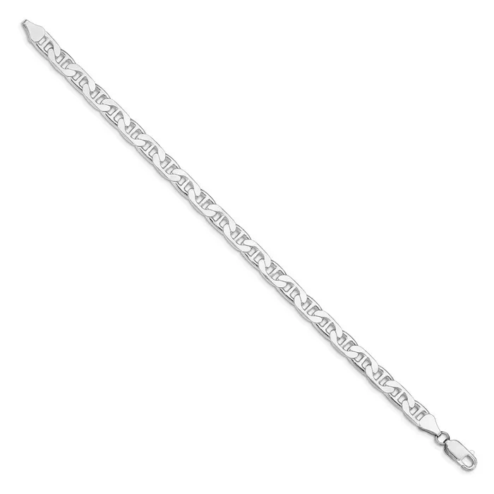 Rings Sterling Silver Rhodiumplated 65mm Flat Anchor Chain TreasureFineJewelers
