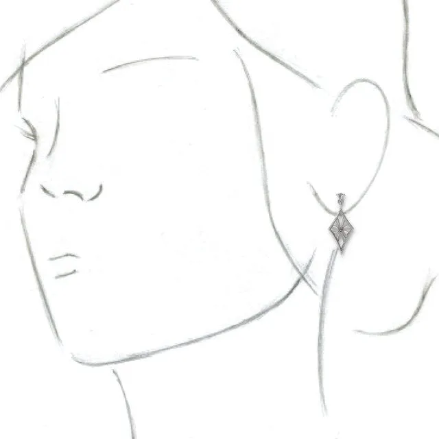 Sterling Silver VintageInspired Dangle Earrings TreasureFineJewelers Earrings