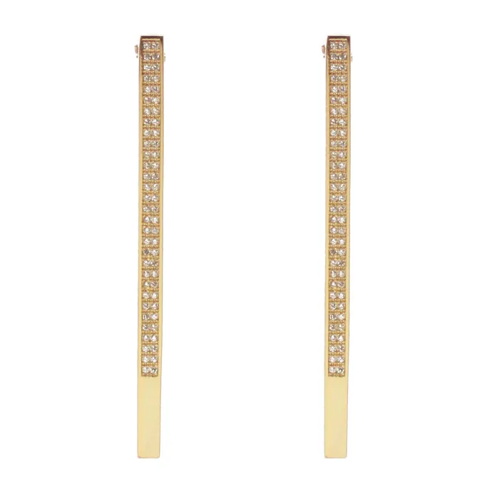 Tammy Modernist Stick Pave Earrings vendorunknown Necklaces