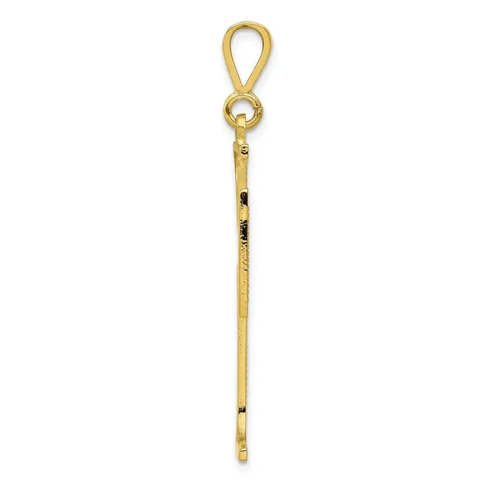 TreasureFineJewelers Charm Necklaces 10k Cross Charm