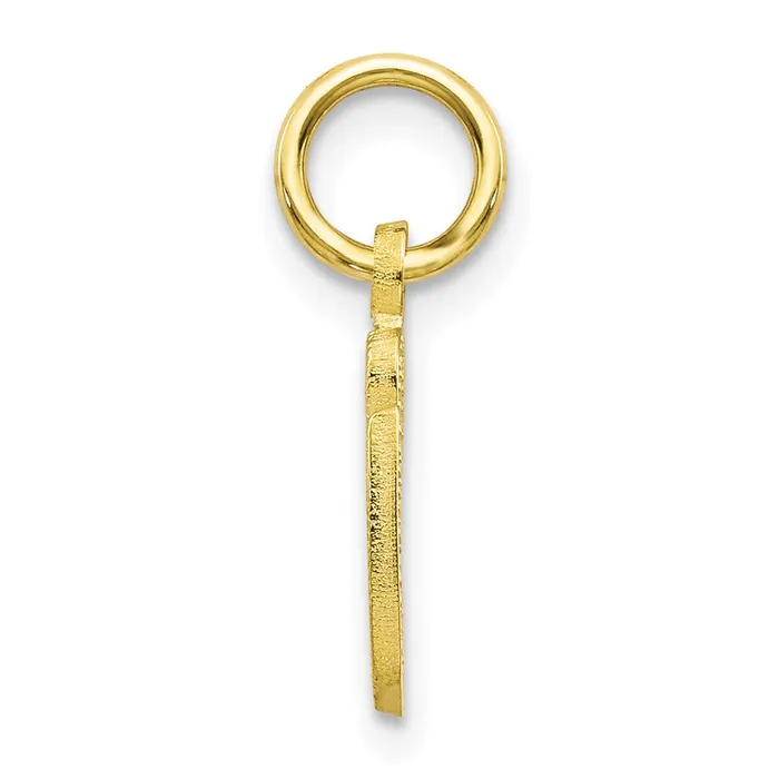 TreasureFineJewelers Charm Necklaces 10k Yellow Gold Initial G Charm