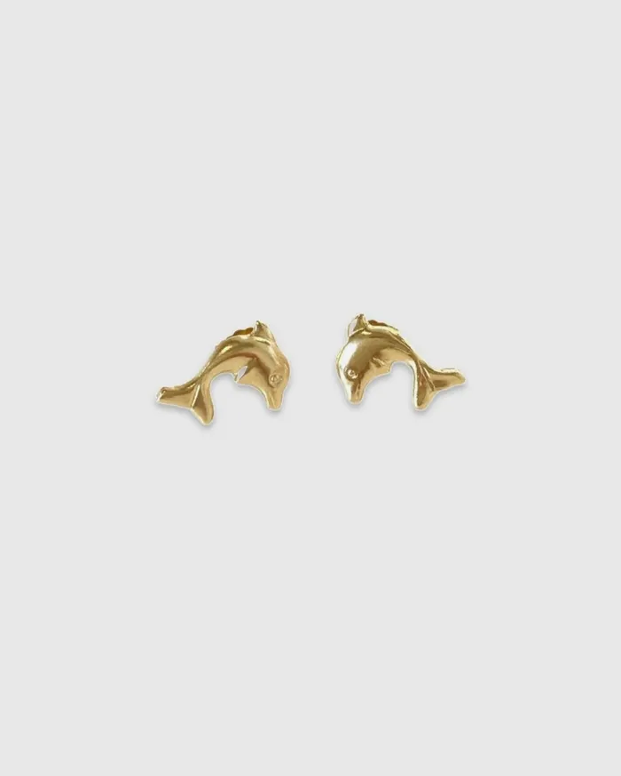 Earrings Dolphin Stud Earrings ERIJEWELRY