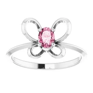 14K White 4x3 mm Oval October Youth Butterfly Birthstone Ring 653415626PSTWBC WB Choice Jewelry Rings 14K White 4x3 mm Oval October Youth Butterfly Birthstone Ring 653415626PSTWBC WB Choice Jewelry Rings