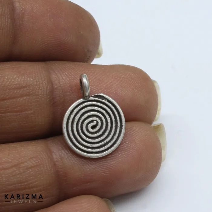 Excellent gifting Black Thread 925 Sterling Silver Oxidized Women single Spiral Anklet Karizma Jewels Rings