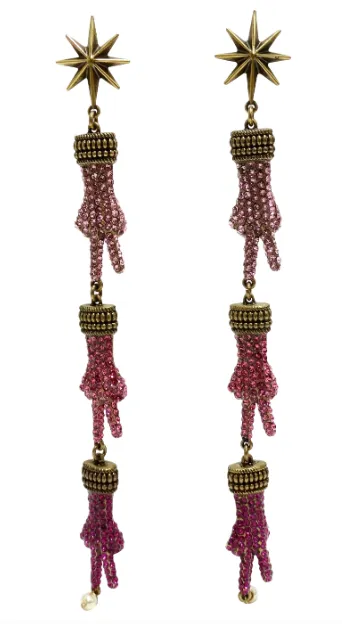 Gucci Peace Hand Drop Earring Vintage by Misty Earrings