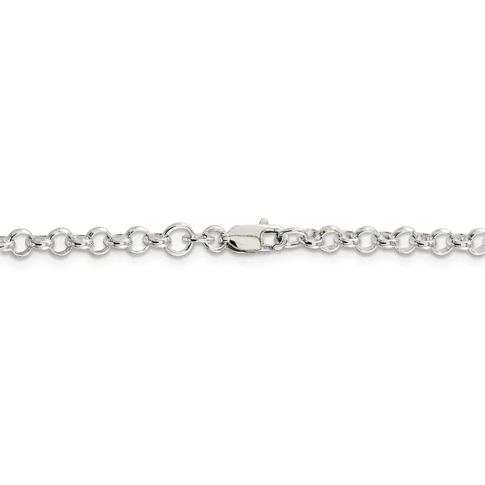 Rings WB Choice Jewelry Sterling Silver 4mm Rolo ChainWBCQFC7528 Rings WB Choice Jewelry Sterling Silver 4mm Rolo ChainWBCQFC7528