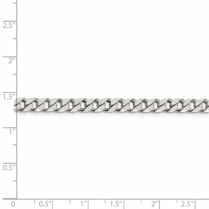 Rings WB Choice Jewelry Sterling Silver Polished 5mm Curb ChainWBCQFC14720