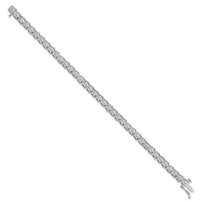 WB Choice Jewelry Bracelets Sterling Silver Rhodiumplated Diam BraceletWBCQDX1091 WB Choice Jewelry Bracelets Sterling Silver Rhodiumplated Diam BraceletWBCQDX1091