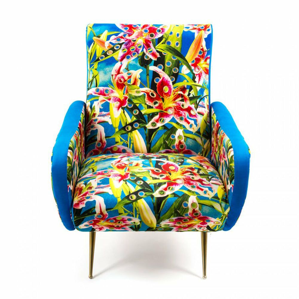 Armchairs & Lounge chairs | Armchair Flowers Blue, Colorful Armchairs & Lounge chairs Armchairs & Lounge chairs