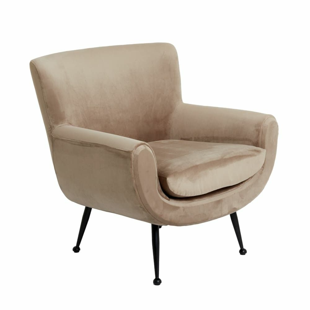 Armchairs & Lounge chairs | Armchair Vinstra, Velvet, Light Brown Armchairs & Lounge chairs Armchairs & Lounge chairs