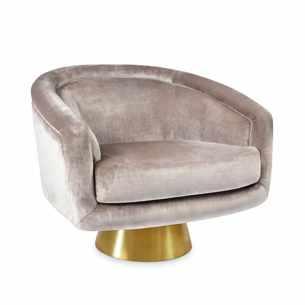 Armchairs & Lounge chairs | Bacharach Swivel Chair Armchair, Como Champagne Armchairs & Lounge chairs Armchairs & Lounge chairs