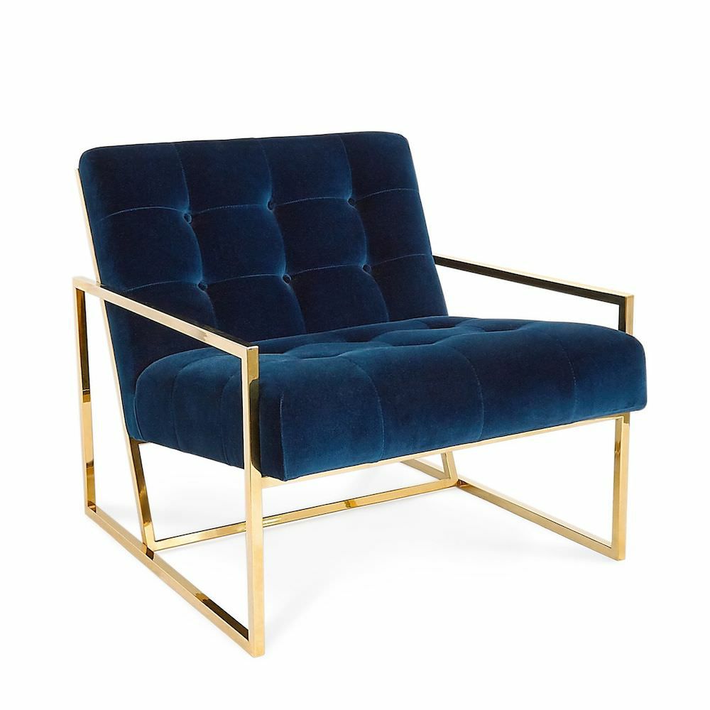 Armchairs & Lounge chairs | Lounge Chair Goldfinger, Velvet, Blue Armchairs & Lounge chairs Armchairs & Lounge chairs