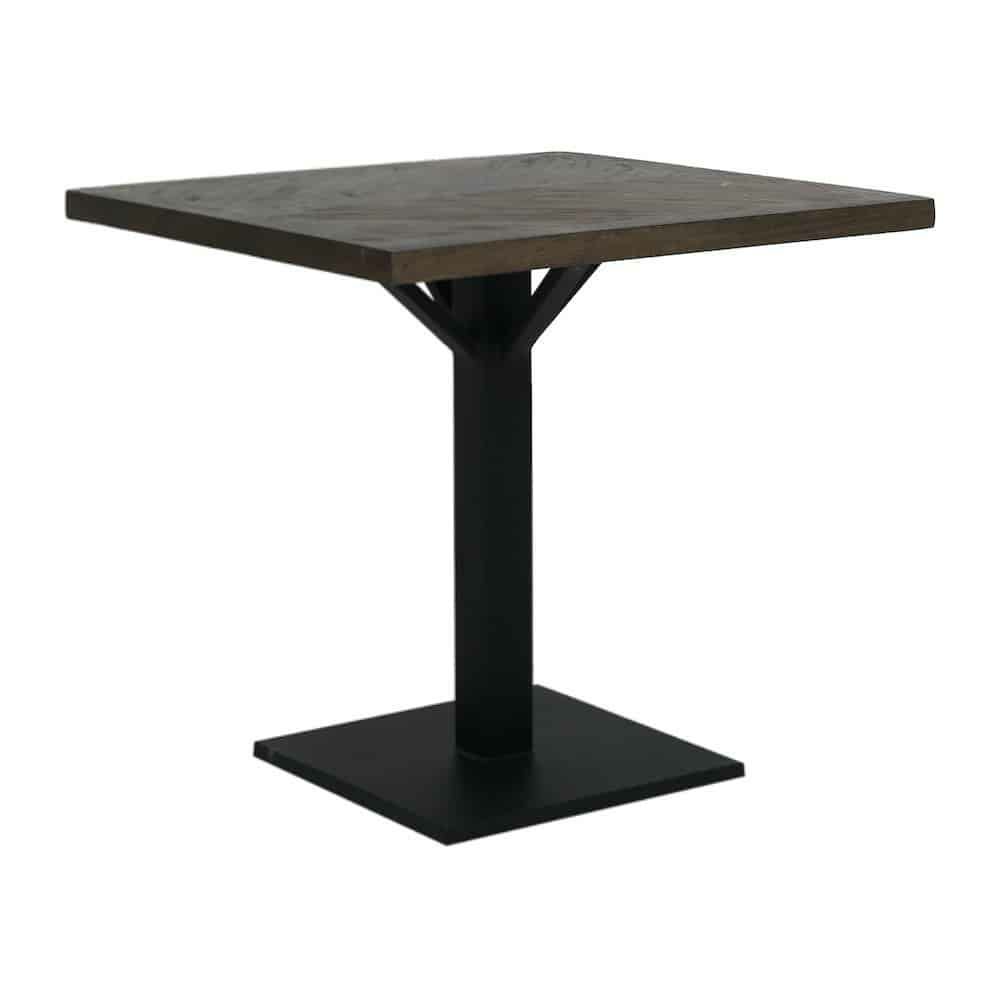 Dining tables | Dining Table Chisa Wood Brown-Black 80X80X78 Cm Dining tables Dining tables