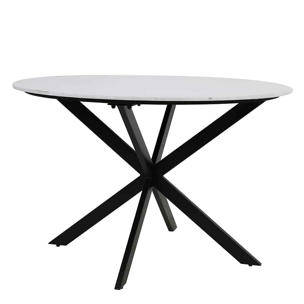 Dining tables | Dining Table Tomochi Marble White Black Ø120X78 Cm Dining tables Dining tables