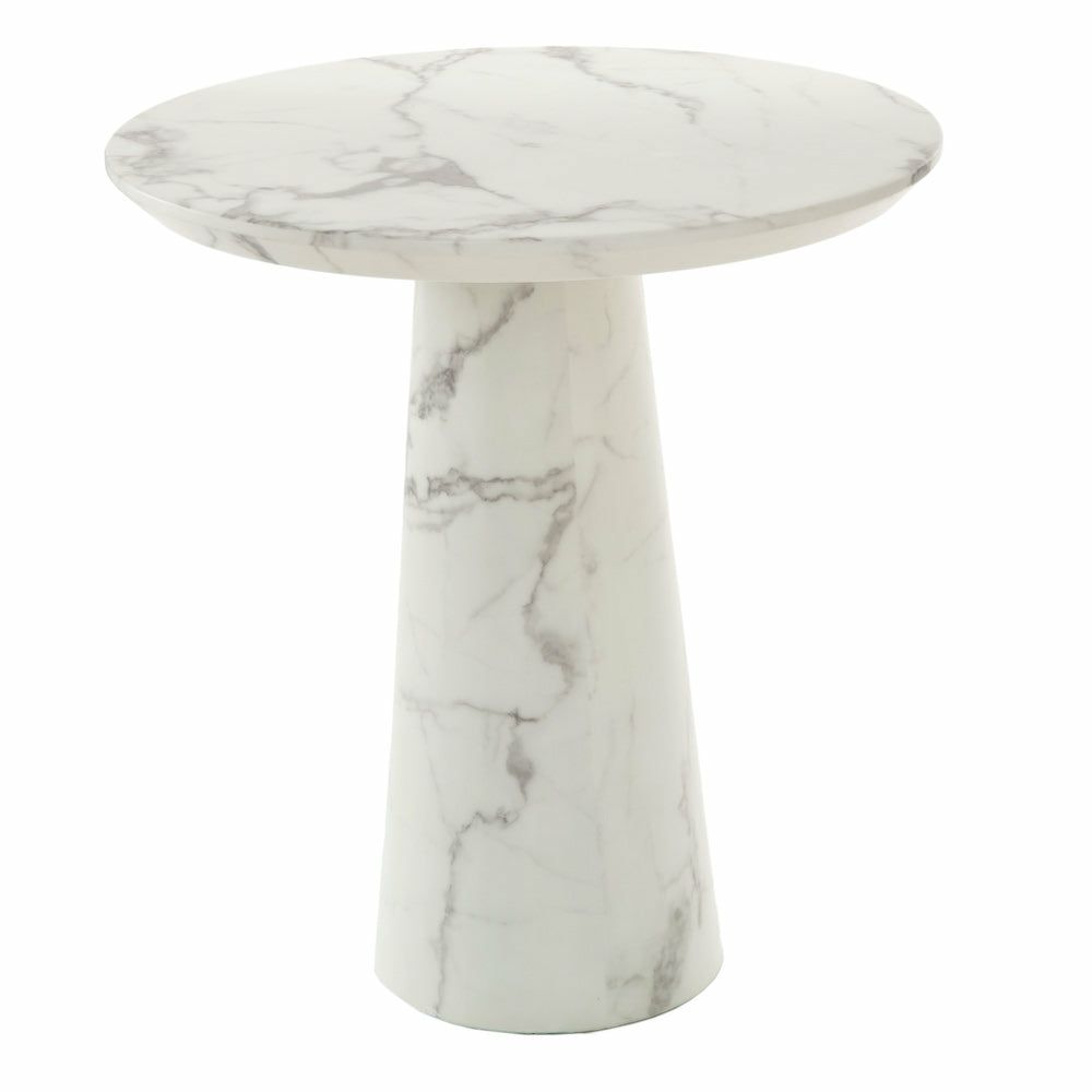 Dining tables | Disc Marble Look Dining Table Ø70 Cm Dining tables Dining tables