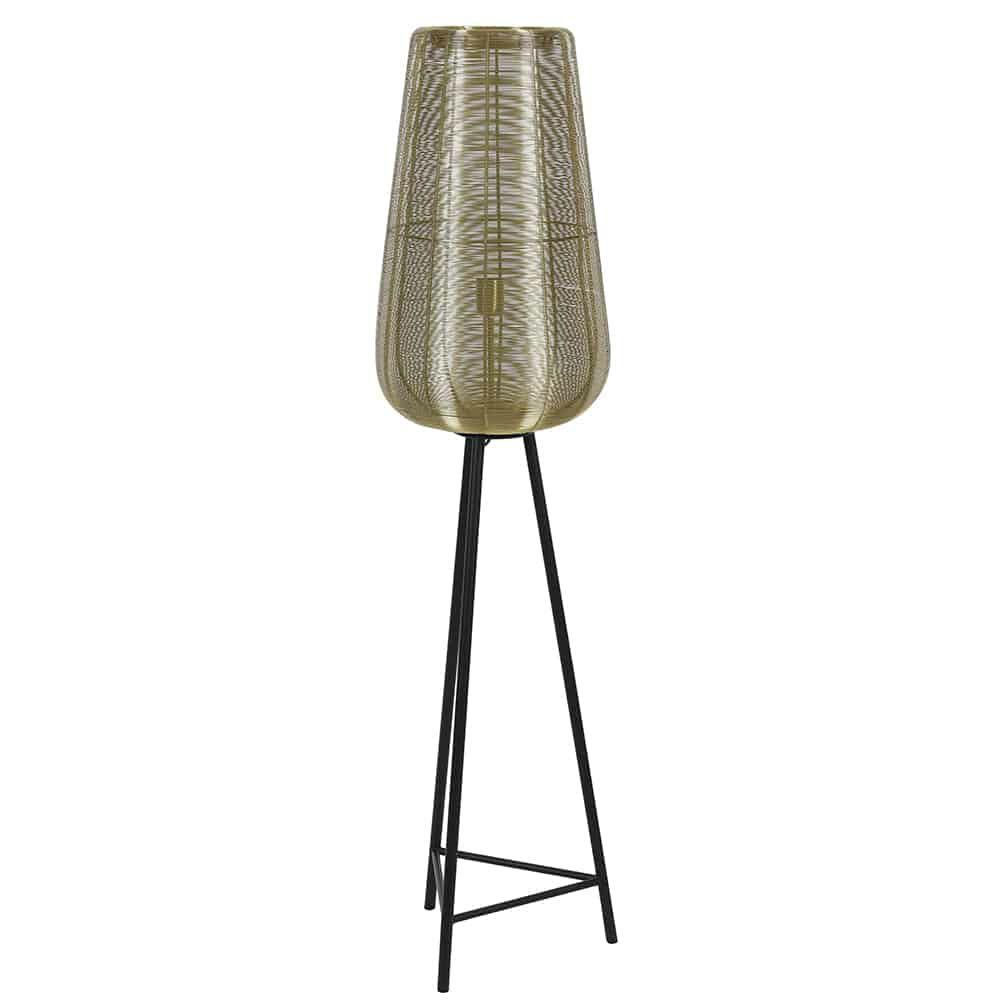 Floor lamps | Floor Lamp Adeta Gold + Matt Black Ø37X147 Cm Floor lamps Floor lamps