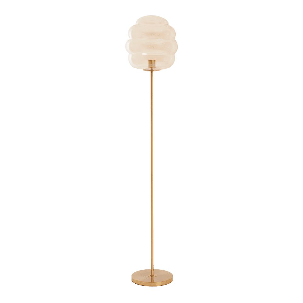 Floor lamps | Floor Lamp Misty Gold Smoked Glass Ø30X160Cm Floor lamps Floor lamps