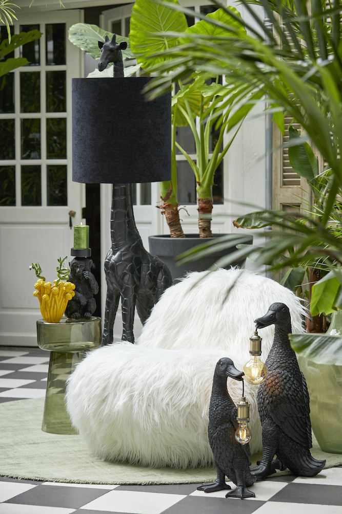 Floor lamps | Giraffe Floor Lamp, Black, Various Lampshades, H184Cm Floor lamps Floor lamps