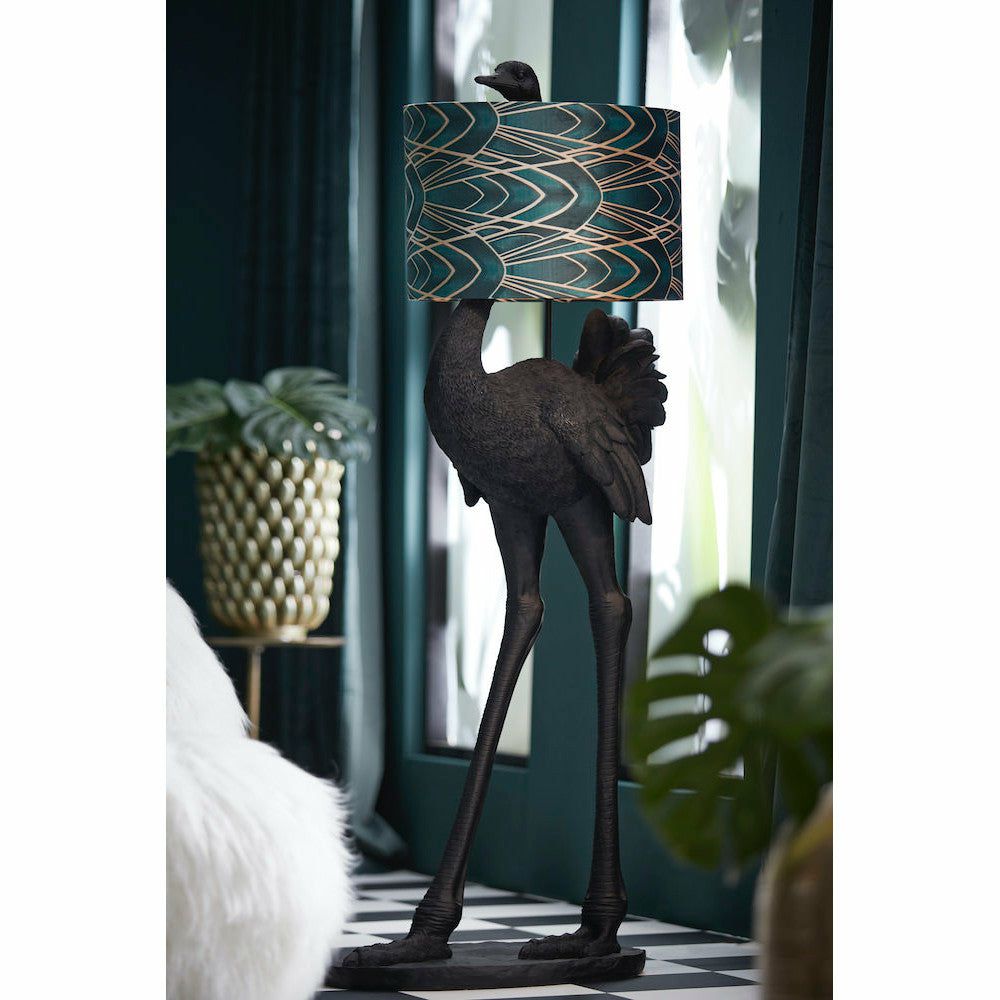 Floor lamps | Ostrich Floor Lamp, Black-Green, H146 Cm Floor lamps Floor lamps