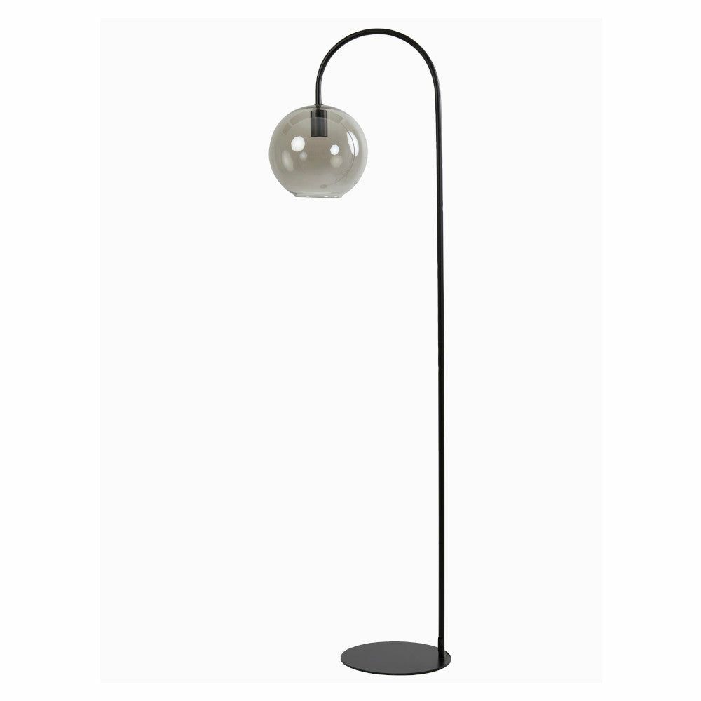 Floor lamps | Subar Floor Lamp 45X28X158Cm Matt Black-Gray Smoked Glass Floor lamps Floor lamps