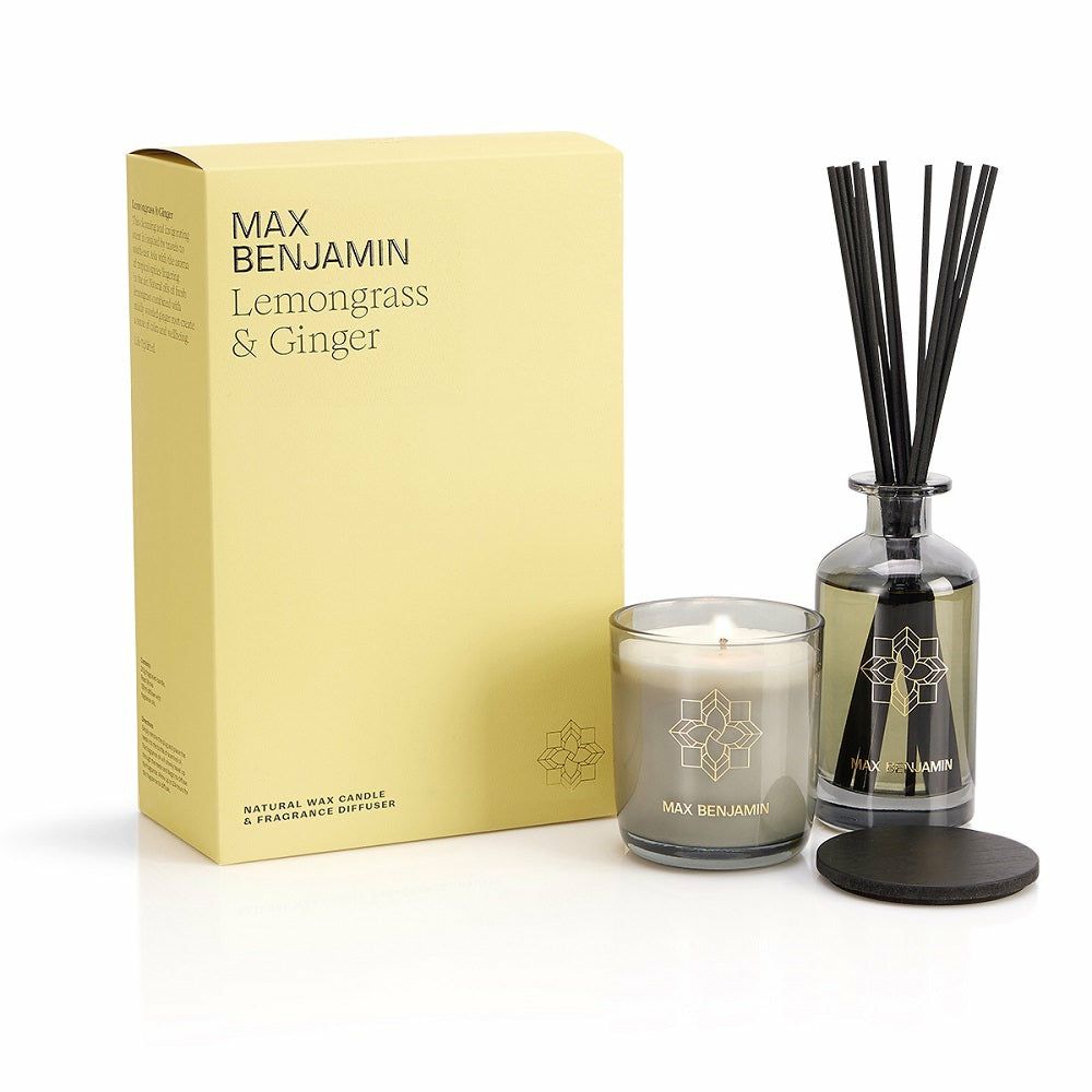 Home fragrances & scented candles | Gift Set Room Fragrance + Scented Candle ‘Lemongrass + Ginger’ Home Accessories Home fragrances & scented candles