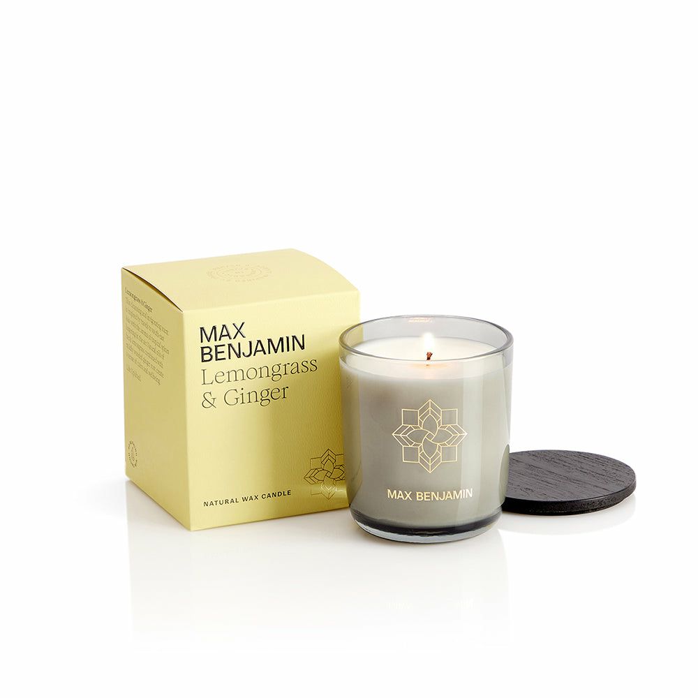 Home fragrances & scented candles | Max Benjamin Scented Candle Lemongrass & Ginger 210G Home Accessories Home fragrances & scented candles