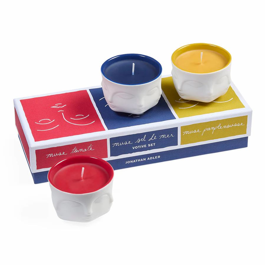 Home fragrances & scented candles | Set Of 3 Scented Candles Muse Couleur Votive Set Home Accessories Home fragrances & scented candles