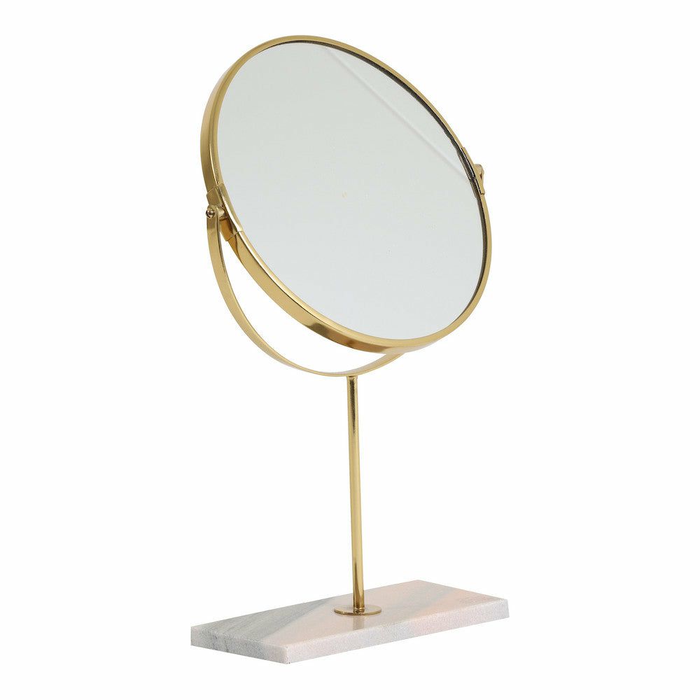 Mirror | Cosmetic Mirror Riesco – Marble Pink-Gold 40.5Cm Home Accessories Mirror