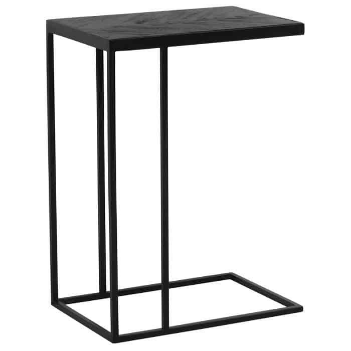 Side tables | Side Table Chisa Wood Black-Black 45X30X62 Cm Furniture Side tables