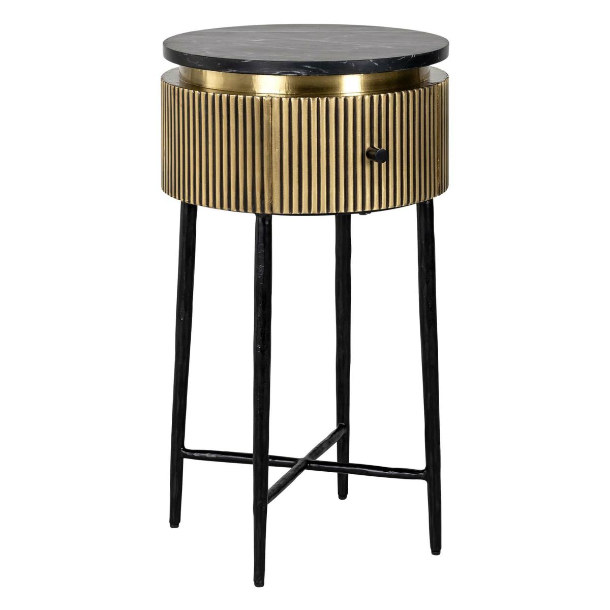 Side tables | Side Table Ironville Ø40Cm, Gold Furniture Side tables