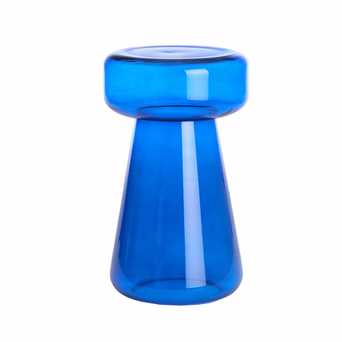 Side tables | Side Table Jakola Glass Blue Ø28X50 Cm Furniture Side tables