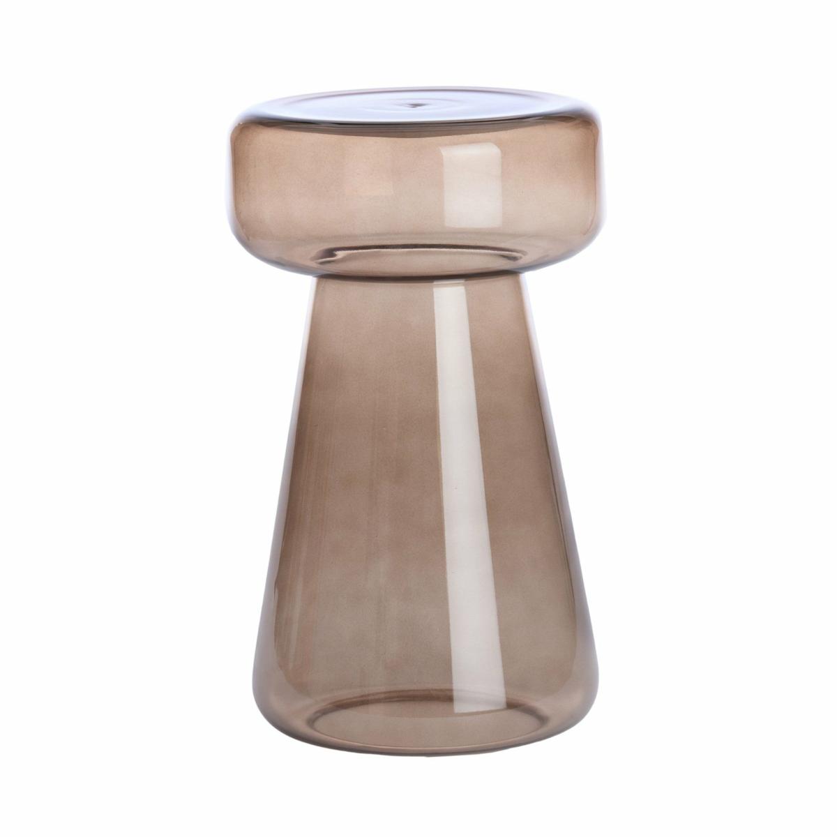 Side tables | Side Table Jakola, Glass, Brown Ø28X50 Cm Furniture Side tables