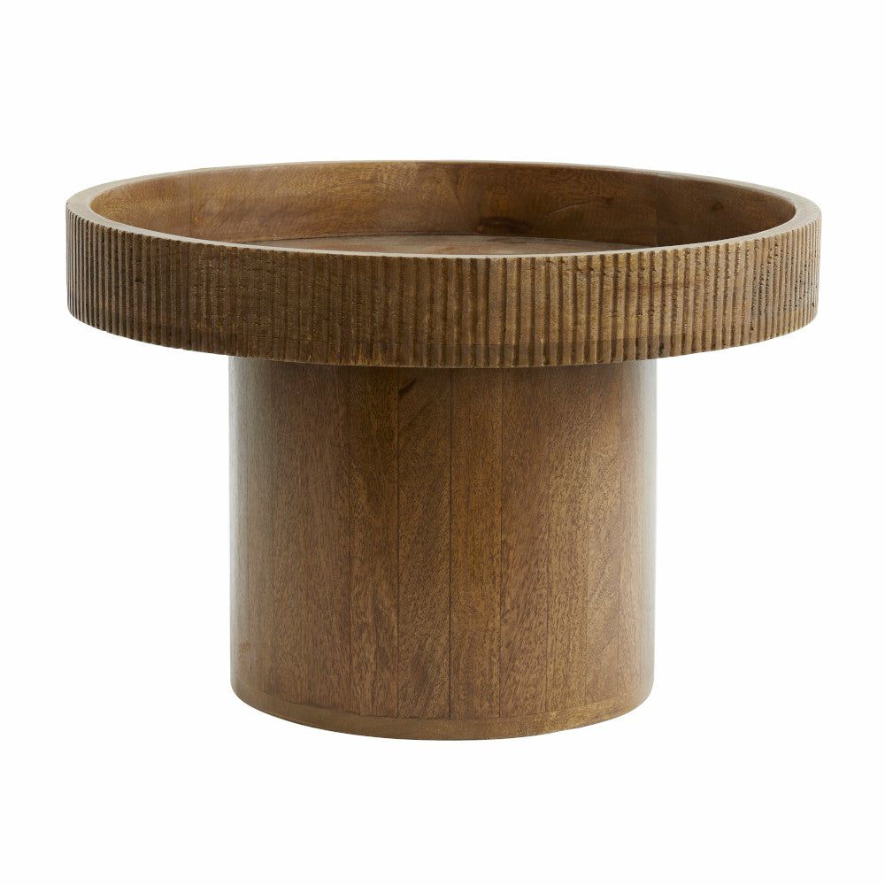 Side tables | Side Table Kalomo Ø50X35Cm Wood Dark Brown Furniture Side tables