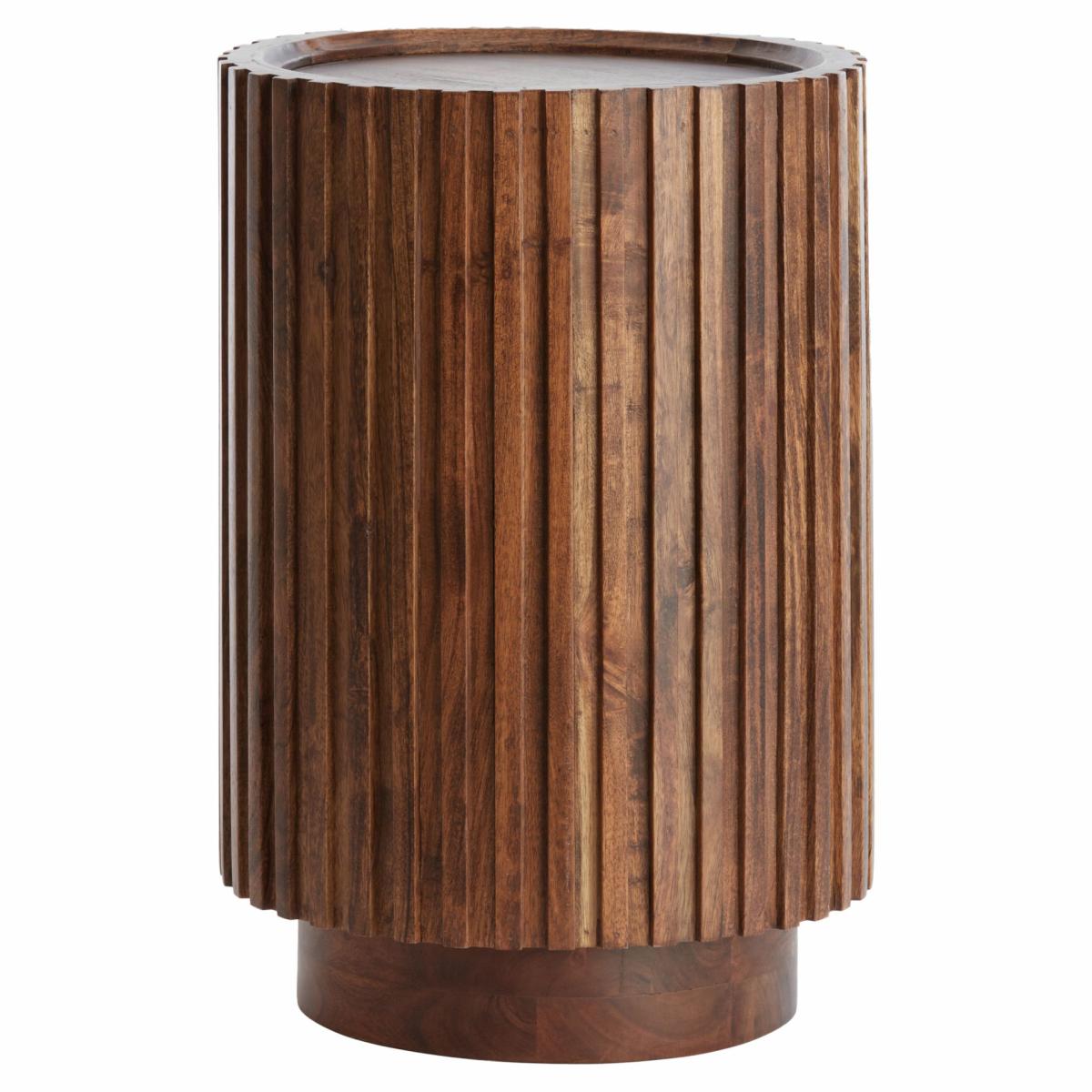 Side tables | Side Table Kiyose Acacia Wood In Dark Brown 33X33X47Cm Furniture Side tables