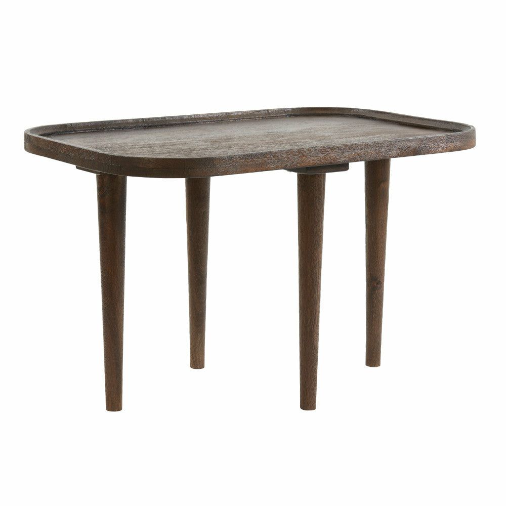 Side tables | Side Table Mazabe Wood Matt Red Brown 65X45X38Cm Furniture Side tables