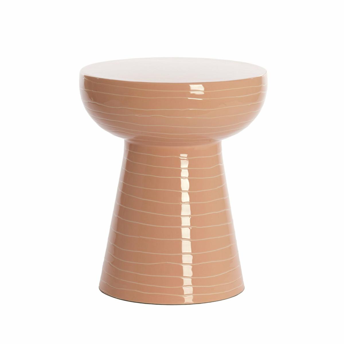 Side tables | Side Table Nunoa Light Pink Metal Furniture Side tables