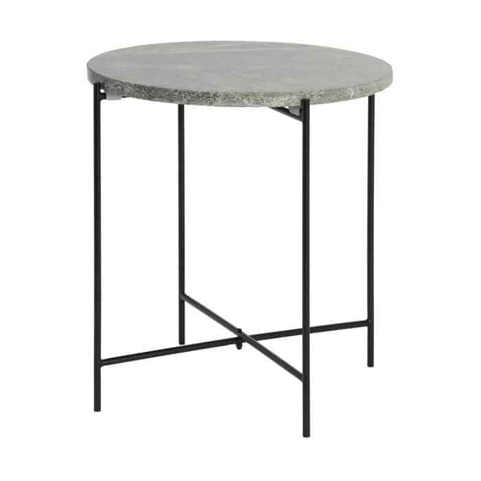 Side tables | Side Table Quillon Marble Dark Green Ø34X37.5 Cm Furniture Side tables