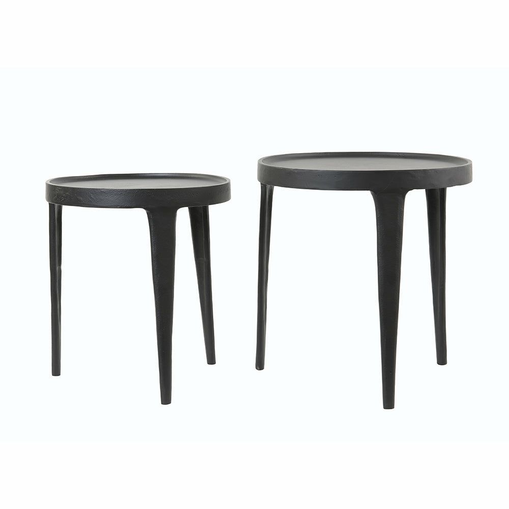 Side tables | Tobias Side Table Set Of 2 Black Furniture Side tables