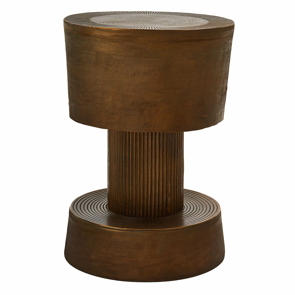 Stools & Poufs | Side Table/Stool Bolt Stool Antique Bronze Furniture Stools & Poufs