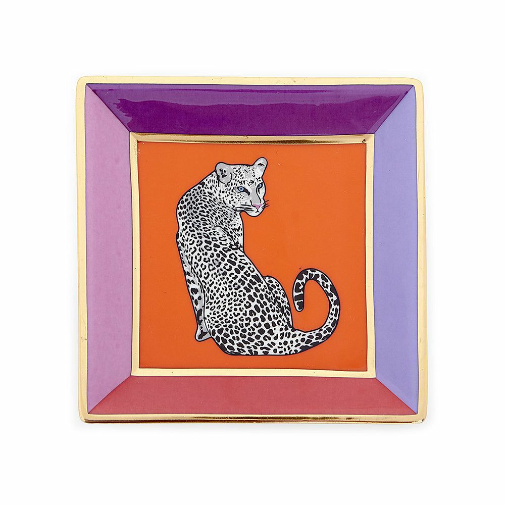 trays | Decorative Bowl Safari Square With Tiger Motif Home Accessories trays