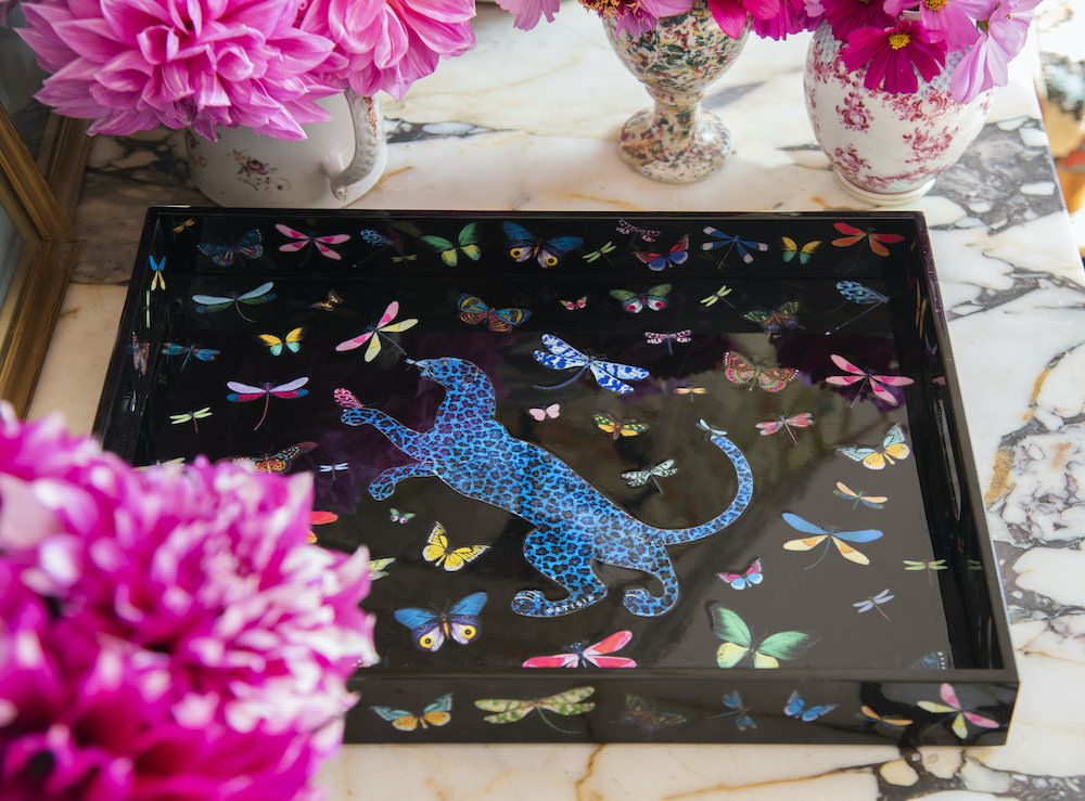 trays | Lacquer Tray Dragonflies Grandissimo 45Cm X 60Cm Home Accessories trays