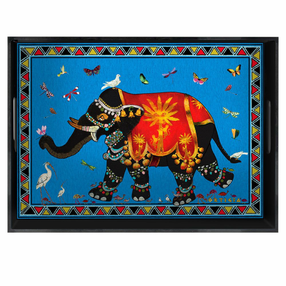 trays | Lacquer Tray Sandalo Elephant, 30X40X4.5 Cm Home Accessories trays