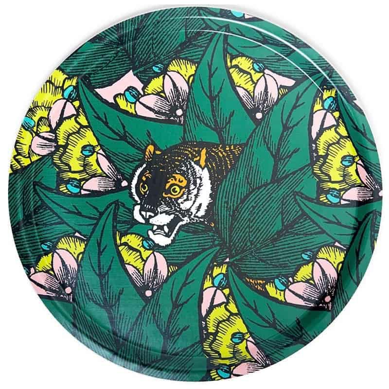 trays | Tray Artiger Tiger Design- Ø38Cm Home Accessories trays