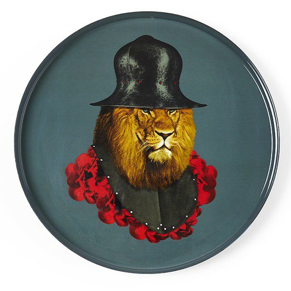 trays | Tray Lion Qhichotte Ø33Cm Home Accessories trays