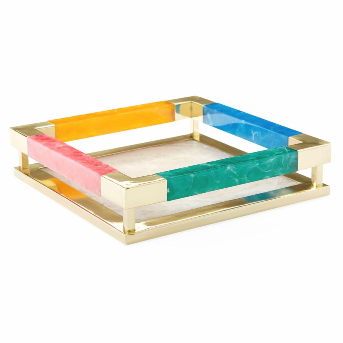 trays | Tray Mustique Multicolor 35X35X8.5Cm Home Accessories trays